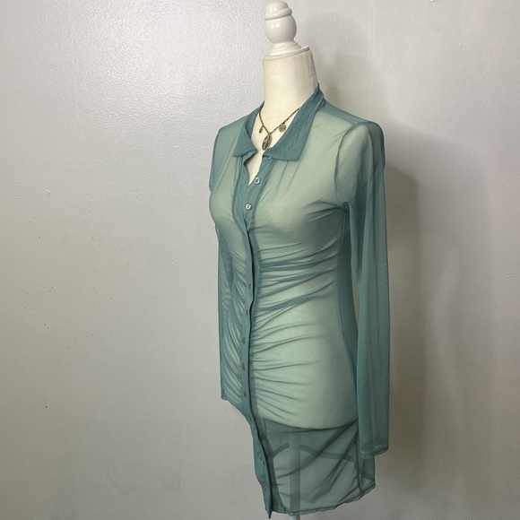 Green mesh dress - Picture 14 of 14